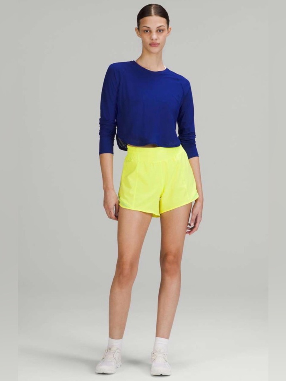 lululemon athletica Neon Yellow Hotty Hot Shorts Size 14